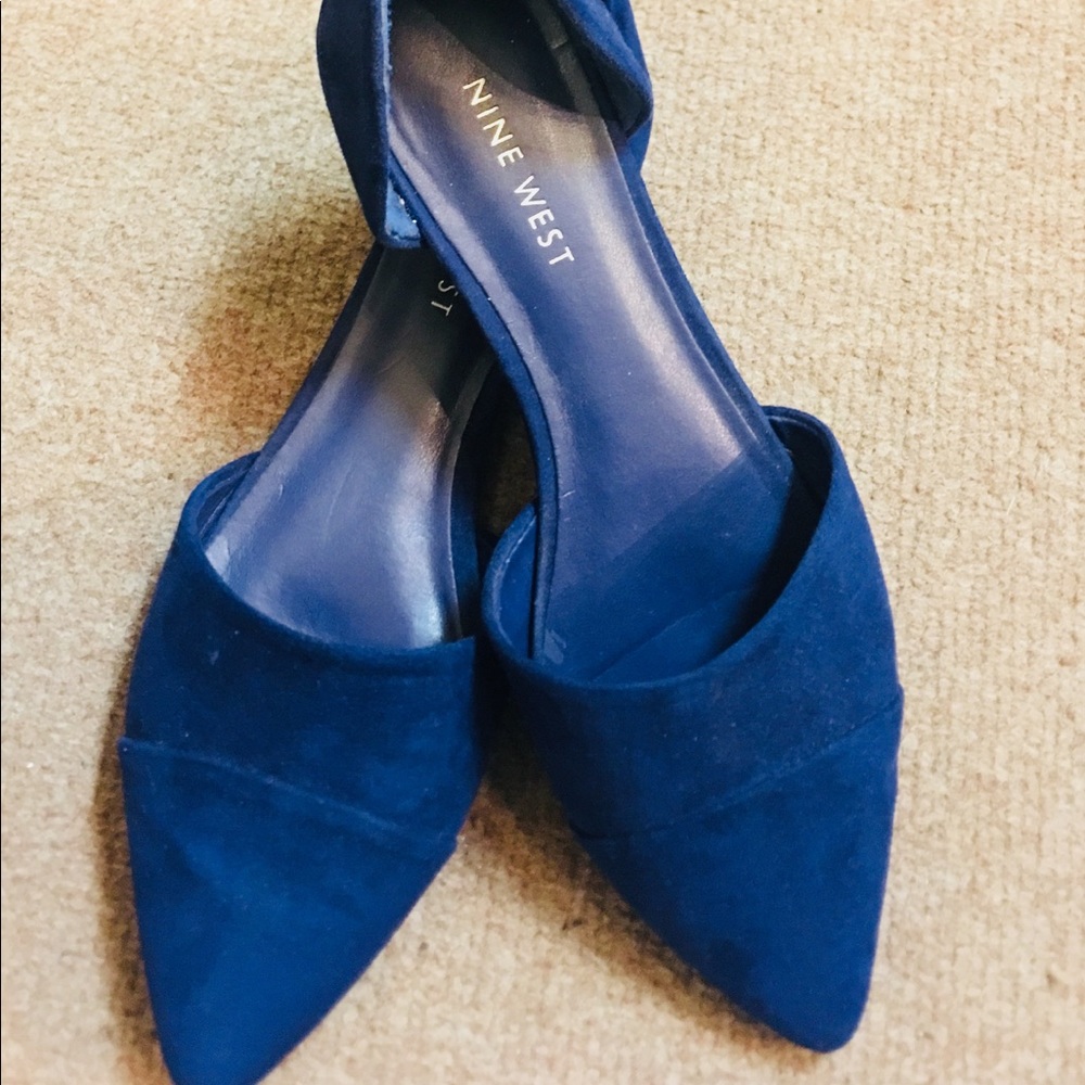 Royal Blue Nine West Flats!!!!